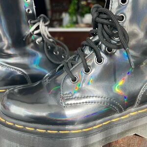 Dr. Martens Hologram Iridescent Jadon Boots US 5 M Rare
